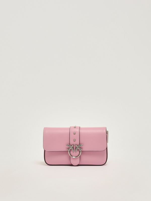 1. Borsa donna Love One Slouchy Baby in pelle Rosa Pinko 105353a0qo