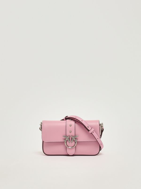 4. Borsa donna Love One Slouchy Baby in pelle Rosa Pinko 105353a0qo