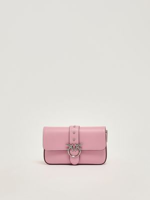 1. Borsa donna Love One Slouchy Baby in pelle Rosa