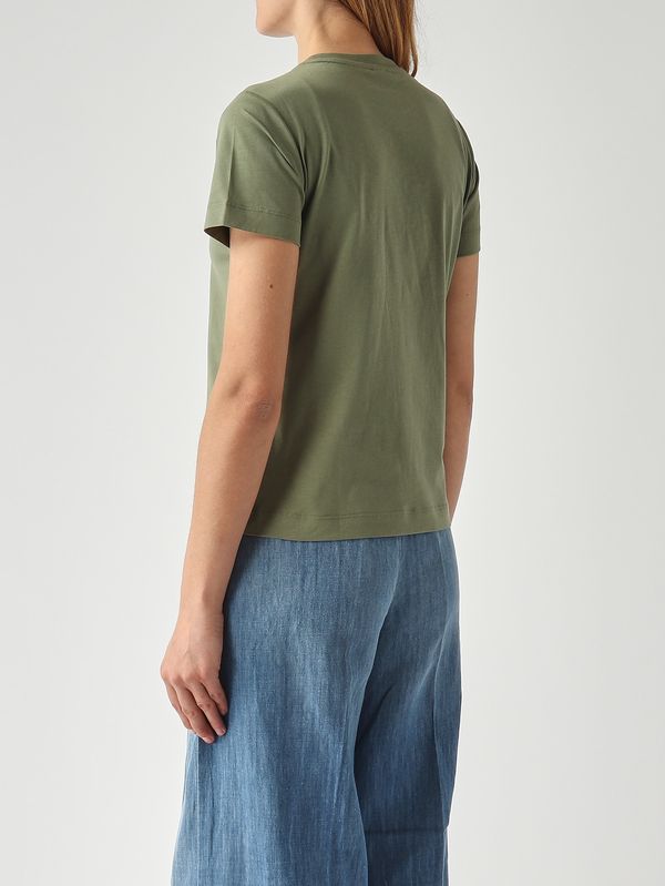 4. Quentin women's cotton T-shirt Green Pinko 100535a33f