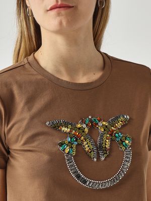 5. Quentin women's cotton T-shirt Brown