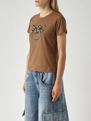 3. Quentin women's cotton T-shirt Brown