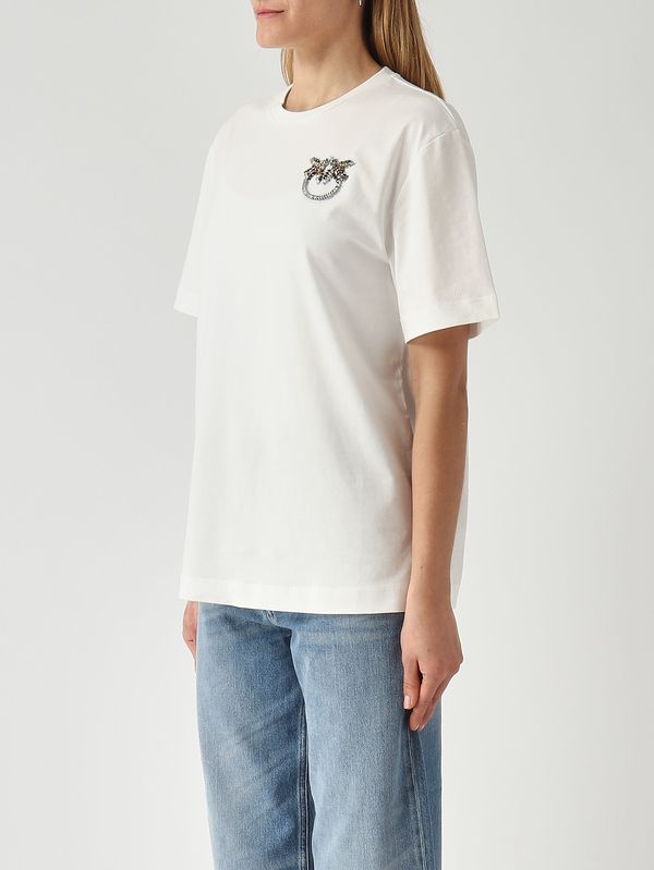 3. T-shirt donna Strepitoso in cotone Bianco Pinko 105526a33f