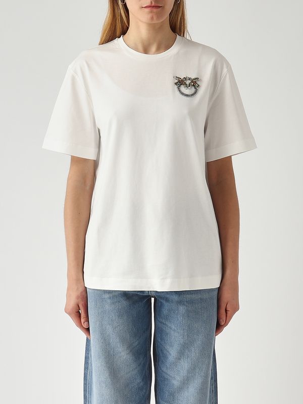 1. T-shirt donna Strepitoso in cotone Bianco Pinko 105526a33f