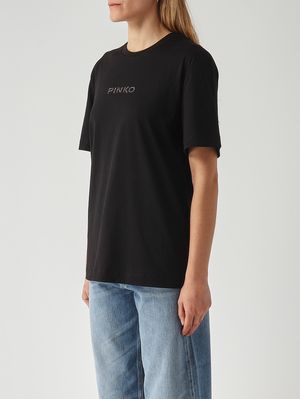 3. Camiseta de mujer "Strepitoso" de algodón. Negro