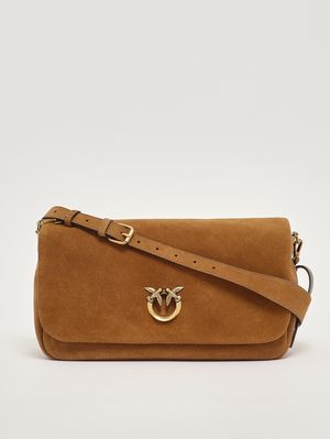 4. Borsa donna Click Soft Baguette in suede Marrone