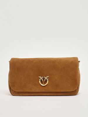 1. Borsa donna Click Soft Baguette in suede Marrone
