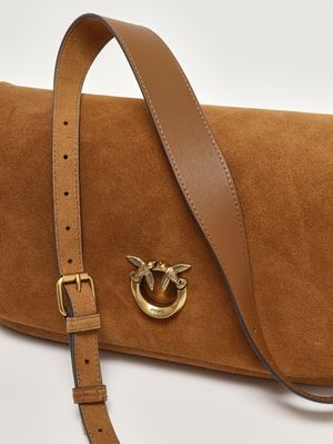 6. Borsa donna Click Soft Baguette in suede Marrone