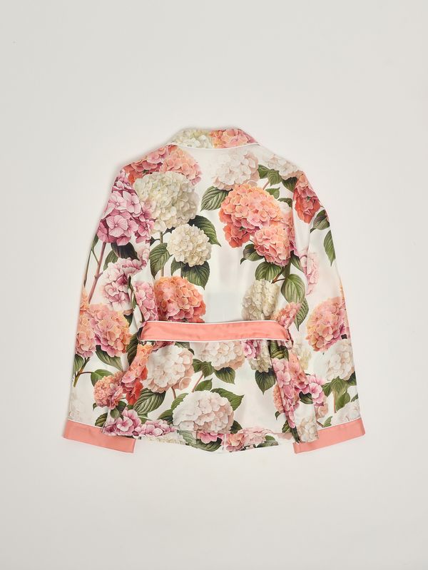 2. Seidenkimono für Mädchen Weiß-Rosa Dolce e Gabbana l55s87hi118