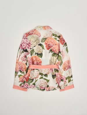 2. Seidenkimono für Mädchen Weiß-Rosa