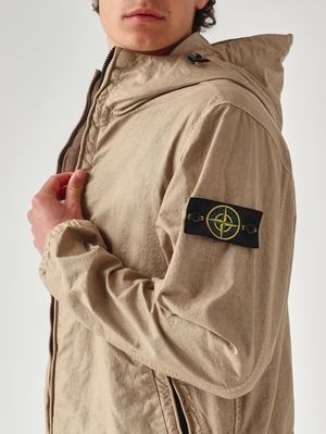 5. Giacca uomo in tessuto calandrato intrecciato Panama Beige
