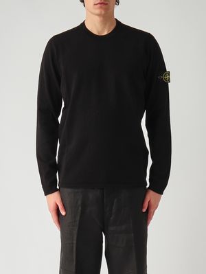1. Maglia uomo in cotone biologico grezzo a maglia rasata Nero