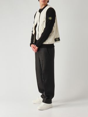 2. Maglia uomo in cotone biologico grezzo a maglia rasata Nero