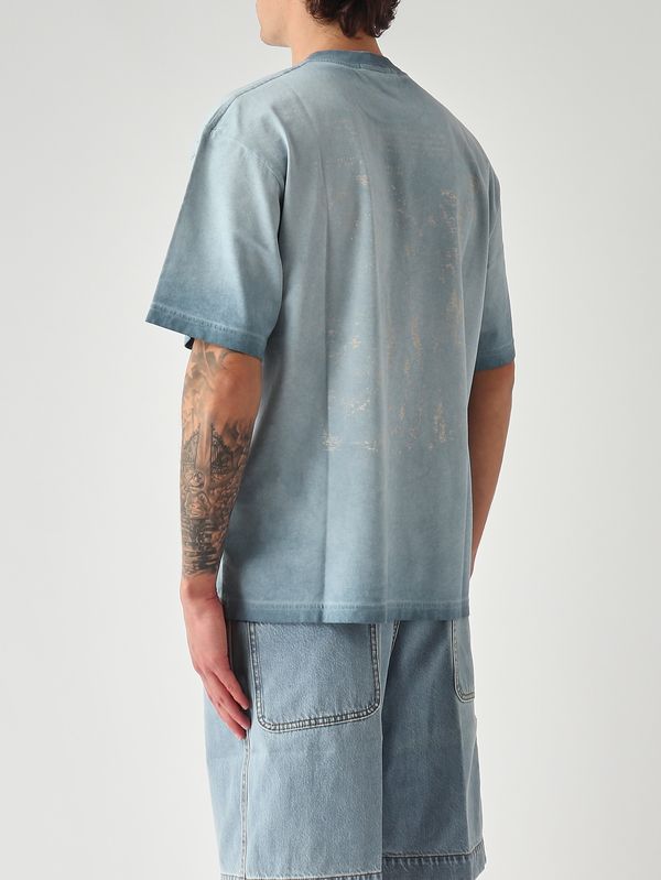 4. Herren-T-Shirt aus gekämmtem Baumwolljersey Pastell-Hellblau Stone Island l1s152100002s0366