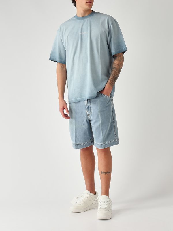 2. Herren-T-Shirt aus gekämmtem Baumwolljersey Pastell-Hellblau Stone Island l1s152100002s0366