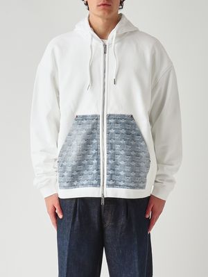 1. Herren-Sweatshirt aus Baumwolle Weiß