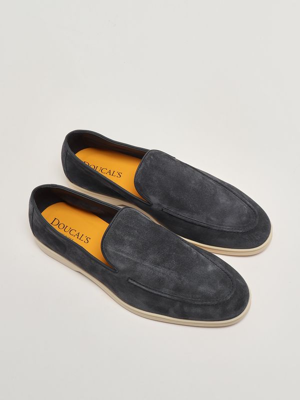 2. Men's suede moccasins Blue Doucal's du3413nwmauy009