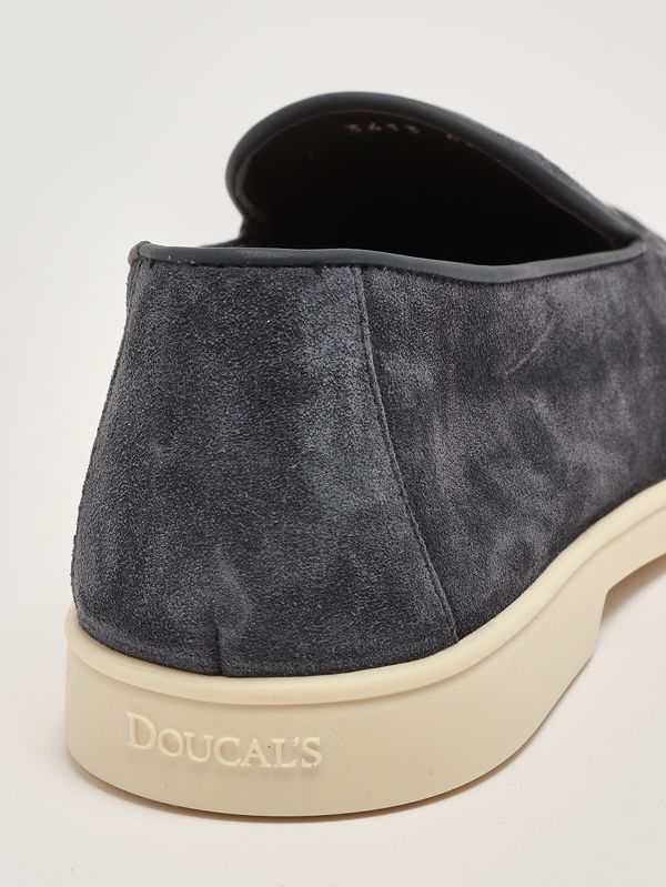 5. Men's suede moccasins Blue Doucal's du3413nwmauy009