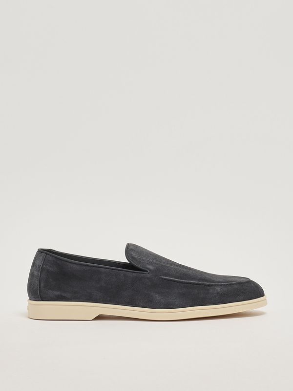 1. Men's suede moccasins Blue Doucal's du3413nwmauy009