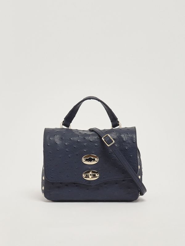 Zanellato Women's baby Postina bag in cactus leather - Blue Breath