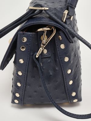 5. Borsa donna Postina baby in pelle cactus Blue Soffio Di Vetro