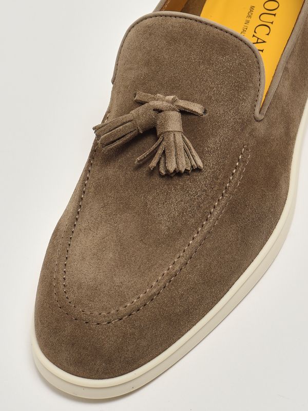 5. Mocassins homme en daim Cacao Doucal's du3415nwmauy009