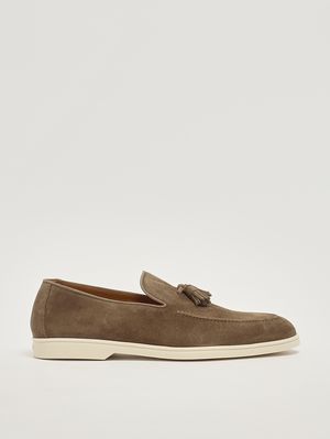 1. Mocassins homme en daim Cacao