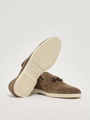 4. Mocassins homme en daim Cacao