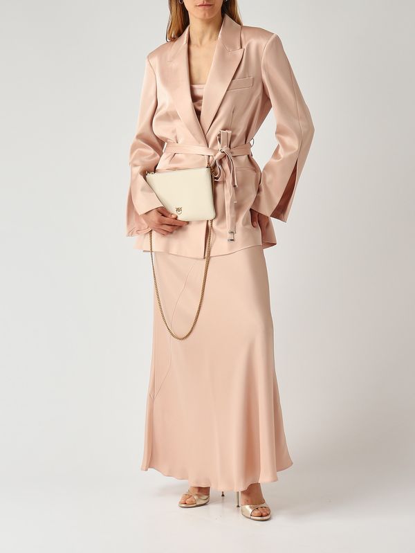 2. Blazer Rapa para mujer en tejido con efecto satinado. Rosa Pinko 106589a1y5