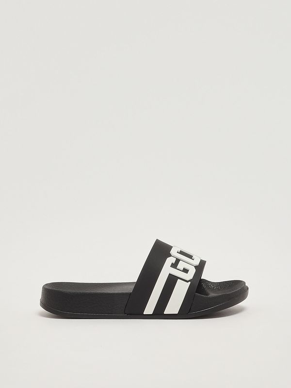 1. Kids' rubber sandals Black-White GCDS gck113