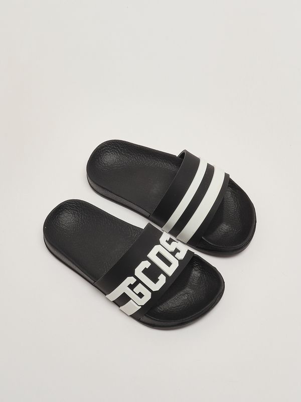 2. Kids' rubber sandals Black-White GCDS gck113