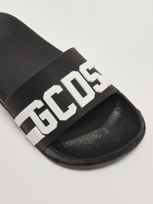 5. Kids' rubber sandals Black-White GCDS gck113