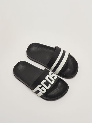2. Kids' rubber sandals Black-White