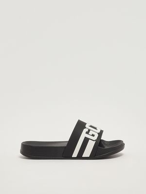 1. Kids' rubber sandals Black-White