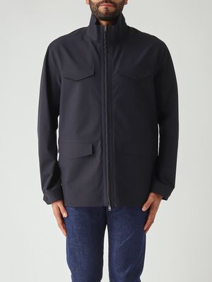 1. Men's nylon jacket Blue