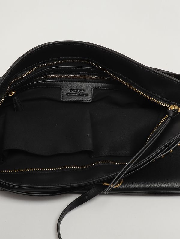 6. Damentasche Belt Bag aus Leder Schwarz Pinko 105903a0qo