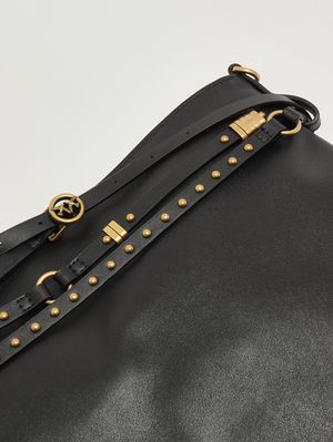 7. Damentasche Belt Bag aus Leder Schwarz