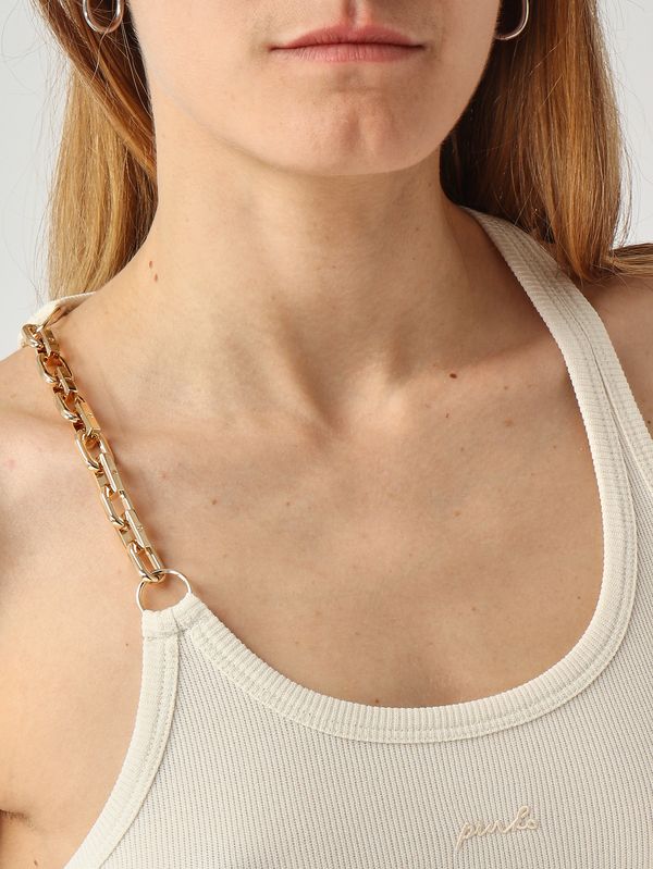 5. Canotta donna in cotone stretch Beige Pinko 106633a32c