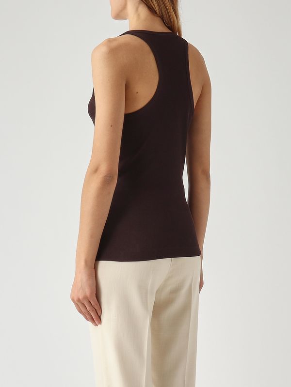 4. Canotta donna in cotone stretch Marrone Pinko 106633a32c