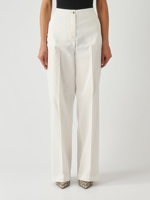 1. Pantalone donna Jacopone in misto lino stretch Bianco Pinko 104929a34i