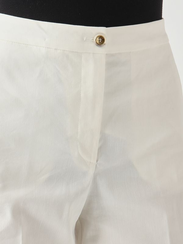 5. Pantalone donna Jacopone in misto lino stretch Bianco Pinko 104929a34i