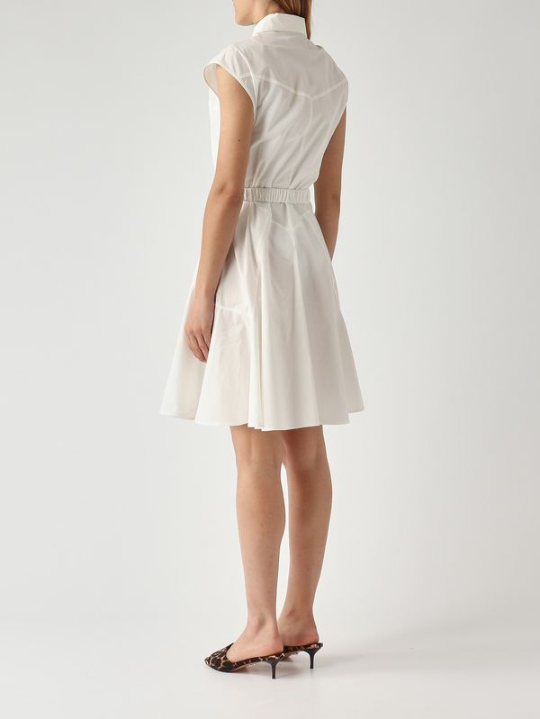 4. Damenkleid Anaceta aus Baumwollpopeline Weiß Pinko 103111a2ld