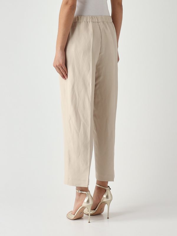 4. Pantalone donna Kenneth in misto lino Beige Liviana Conti l6sm28