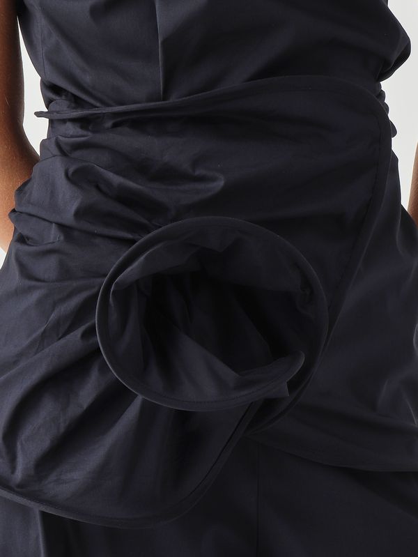 5. Alexa women's top in stretch cotton blend Midnight Blue Liviana Conti l6sk28