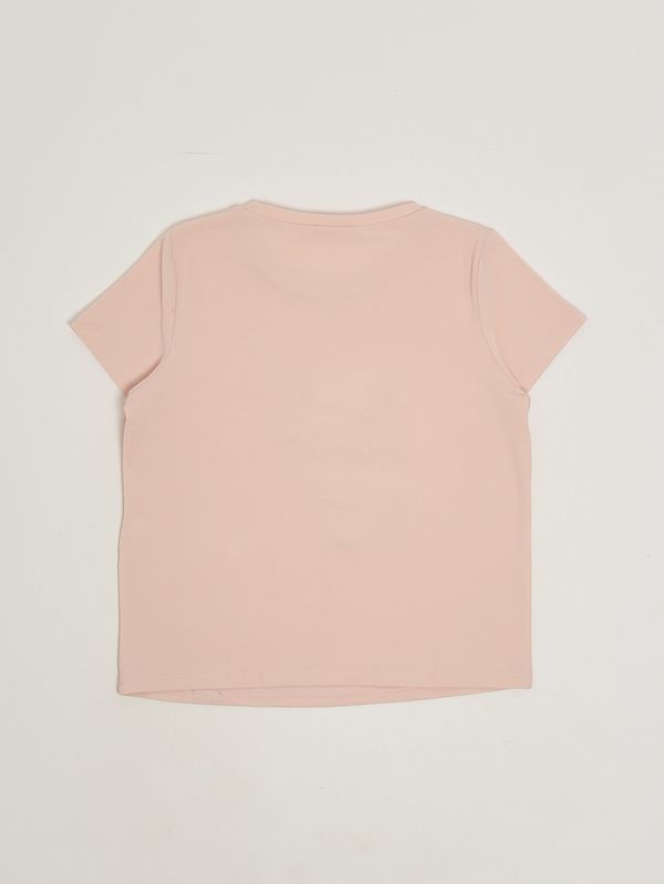 2. T-shirt bambina in cotone stretch Rosa Liu Jo ga6112js003