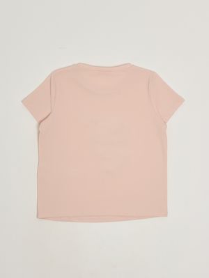 2. T-shirt bambina in cotone stretch Rosa