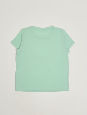 2. T-shirt bambina in cotone stretch Verde