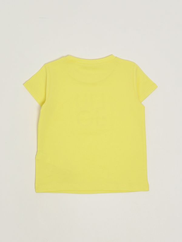 2. T-shirt bambina in cotone stretch Giallo Liu Jo ka6084js003