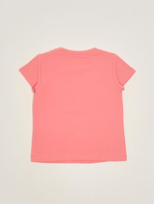 2. T-shirt fille en coton stretch Corail