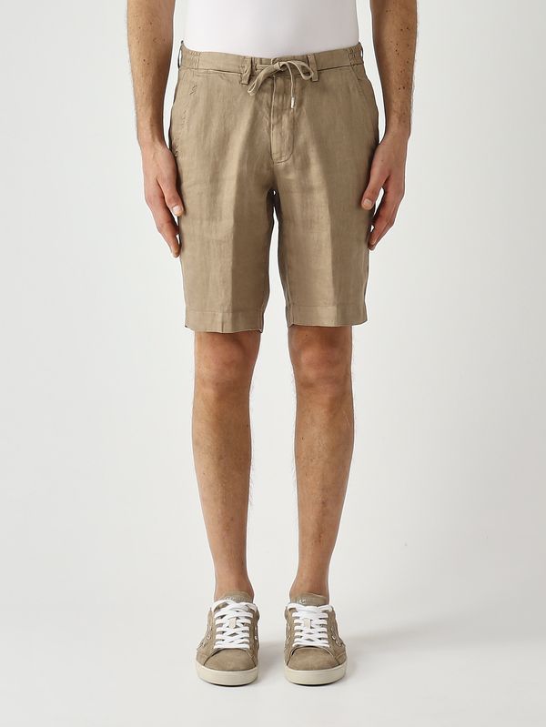 Bermudas Malibu para hombre en lino puro. Galleta Briglia